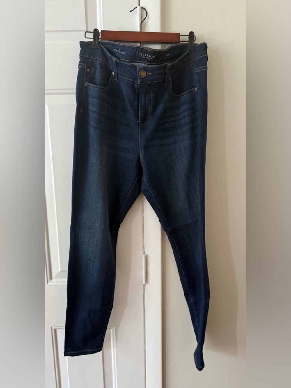 High rise skinny jeans